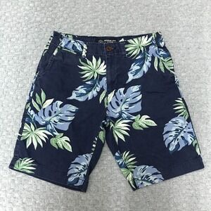 American Eagle Shorts 30 Blue Floral Classic Aloha Hawiian Coastal Casual Basic